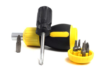 Phillips screwdriver and a screwdriver with different with nozzl