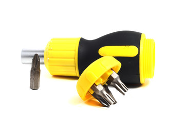 Phillips screwdriver and a screwdriver with different with nozzl