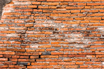 old red brick wall surface