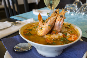 Fruits de mer Gambas 