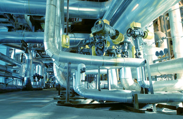 Industrial zone, Steel pipelines and valves