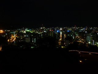 night view of Kagoshima Japan