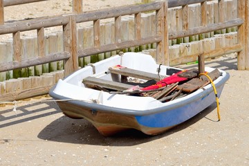 fishing boat on a mooring
