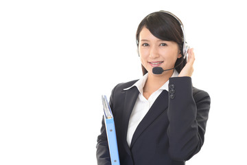 笑顔のオペレーター