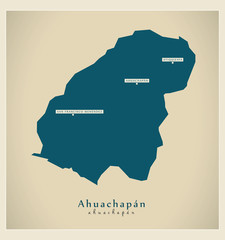 Modern Map - Ahuachapan SV