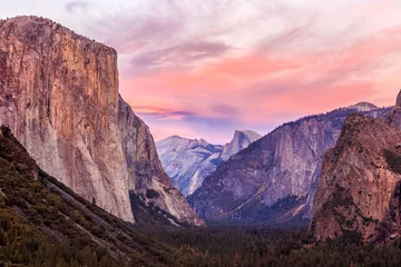 Fond de hotte en verre imprimé Corail Parc National de Yosemite