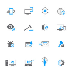 Internet marketing icons