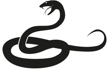 Obraz premium Snake silhouette