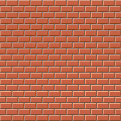 Seamless 3D brick wall texture. Design for background, illustration, surface, etc