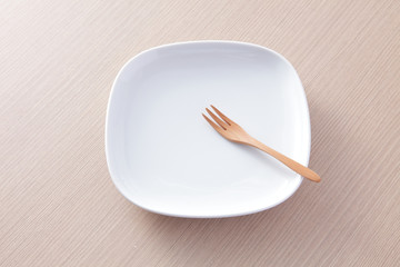 皿とフォーク
