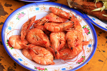Grill shrimp bbq