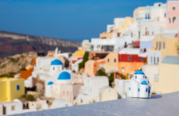 view of Greek city Oia