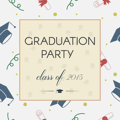 Graduation Celebrating Invitation or Postcard Background