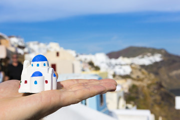 miniature traditional Greek Church