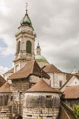 Solothurn, Altstadt, Baseltor, Tor, Stadtmauer, Festung, St. Ursenturm, Schweiz