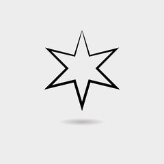 Star icon vector