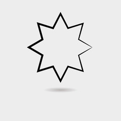 Star icon vector