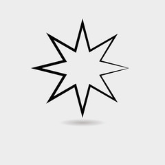 Star icon vector