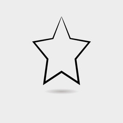 Star icon vector