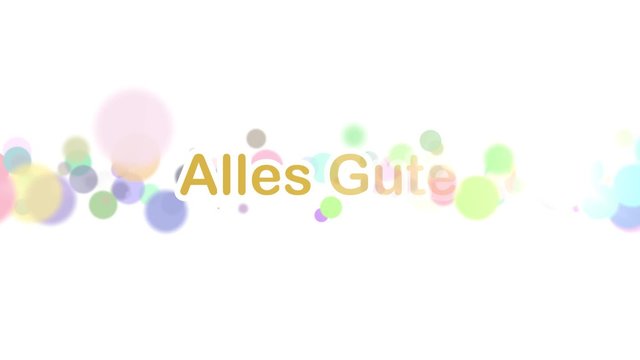 Alles Gute - Bunte Partikel