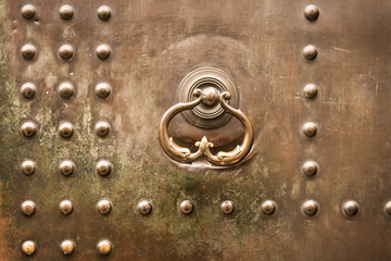 metallic, bolts, ancient, door