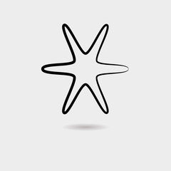 Fototapeta premium Star icon vector