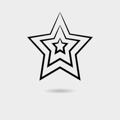  Star icon vector