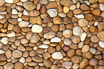 texture of nature river rock stone on the wall