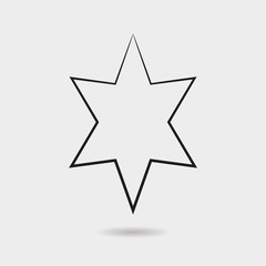 Star icon vector