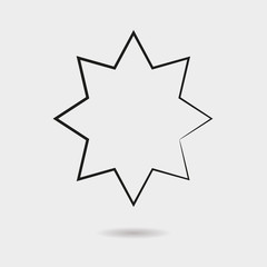Star icon vector
