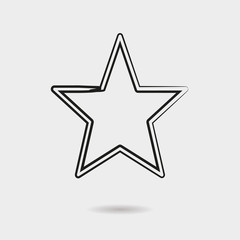 Obraz premium Star icon vector