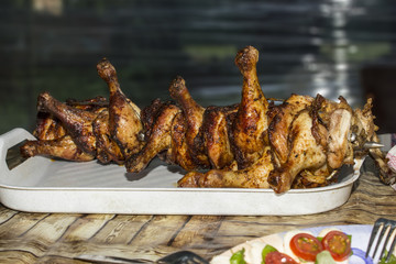 Grilled chicken legs