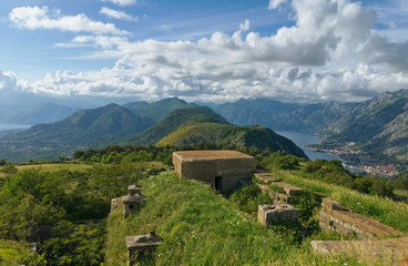 View from Austro-Hungarian fortress Gorazda. Montenegro.