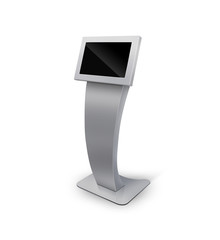 Interactive Information Kiosk Terminal Stand