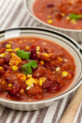 Vegetable Soup Chili. Selective focus.