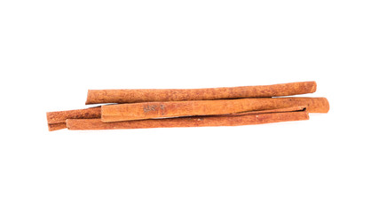 cinnamon stick on white background