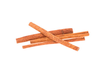 cinnamon stick on white background