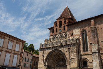 Fototapeta na wymiar France, Ville de Moissac, l'église abbatiale