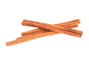 cinnamon stick on white background