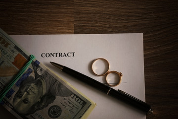 signature of the contract money