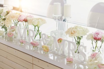 Wedding table decoration