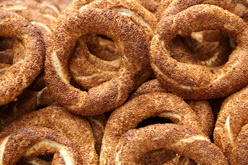 Turkish Bagel called Simit. Istanbul