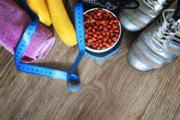 concept fitness food banana