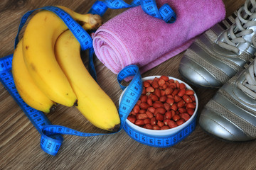 concept fitness food banana