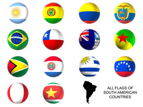 South america state flags