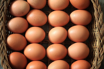 eggs burlap rustic style