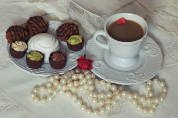 retro coffee Lunch candy