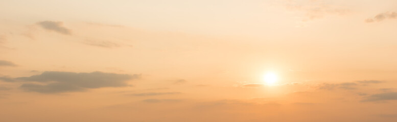 panoramic sunset, sky background