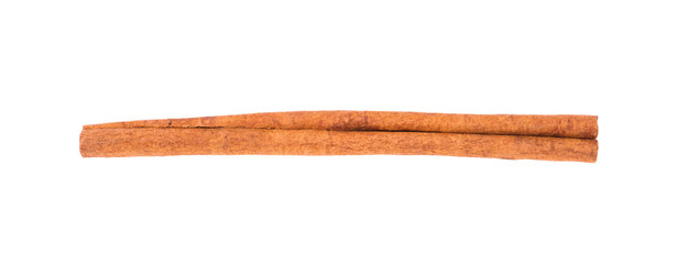 cinnamon stick on white background