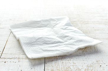 white paper napkin © Mara Zemgaliete